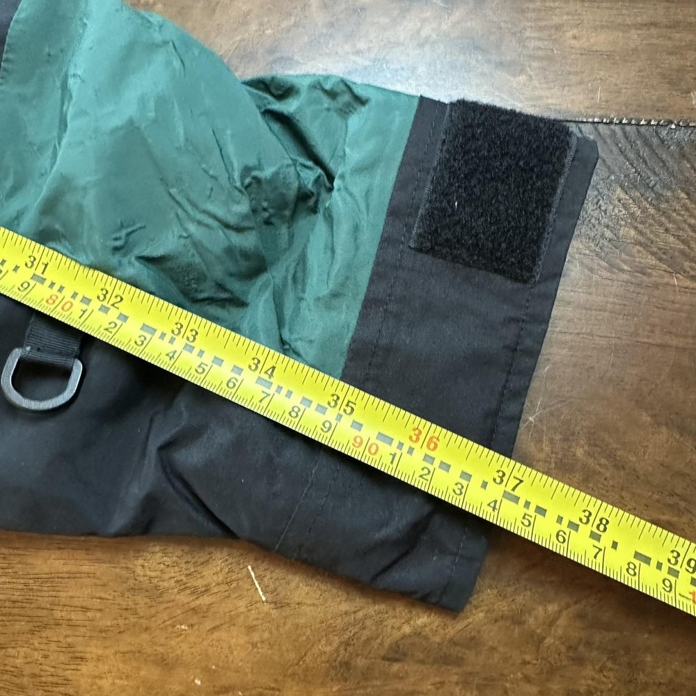 Vintage North Face Jacket Mens Extra Large Green Black Gore Tex Hood Parka Coat - Picture 14 of 16